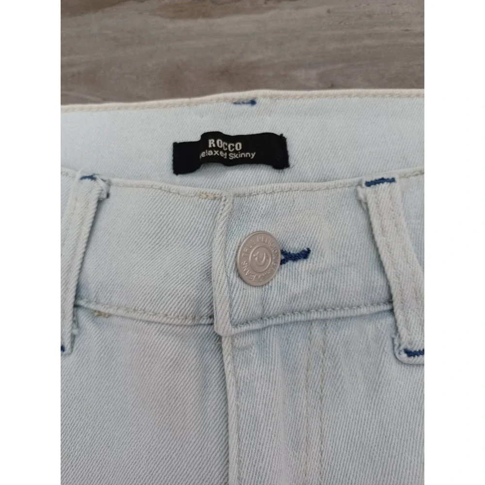 True Religion Men's Rocco  Relaxed Sn Flap Skinny Jeans Shorts Sz 30